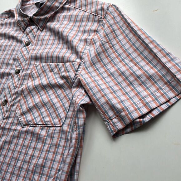 Alaskan Hard Gear Short Sleeve Button Front Mens L Tall - Picture 4 of 9
